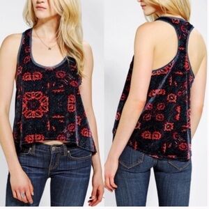 Urban Outfitters Ecote Velvet Tank Top